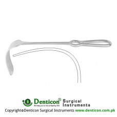 Mikulicz Liver Retractor Stainless Steel, 25 cm - 9 3/4" Blade Size 160 x 50 mm